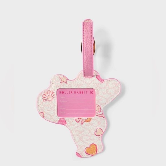 🩷🧡Roller Rabbit | Sea Life Luggage Tag Pink - Roller Rabbit x Target - Picture 5 of 5